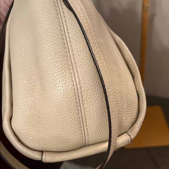 Coach Cream Elise Satchel in polished pebbled Leather E222-79316 - Picture 8 of 16